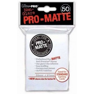 UltraPro - Bustine protettive trasparenti 66x91 - PRO MATTE Retro BIANCO (50 bustine) UPR82651