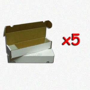 BUNDLE 5x Scatola porta-carte (Cardbox 1000 carte)