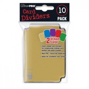 UltraPro - 10 separatori colorati (card dividers) UPR84782