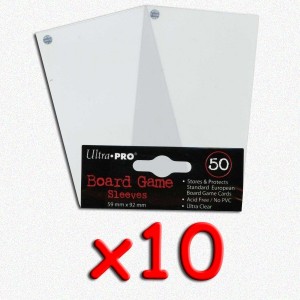 BUNDLE 10 pacchetti di bustine protettive trasparenti 59x92 mm UltraPro (UPR82602)