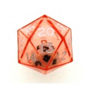 Dado d20 dentro d20 Rosso - K12606 Dado d20 dentro d20 Rosso - K12606