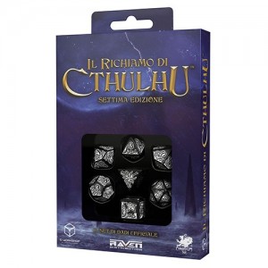 Set Dadi Ufficiali - Nero-Bianco: Il Richiamo di Cthulhu GdR Set Dadi Ufficiali - Nero-Bianco: Il Richiamo di Cthulhu GdR