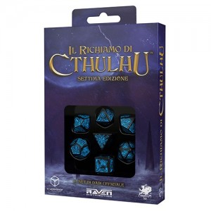 Set Dadi Ufficiali - Nero-Blu: Il Richiamo di Cthulhu GdR Set Dadi Ufficiali - Nero-Blu: Il Richiamo di Cthulhu GdR