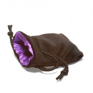 Sacchetto dadi velluto 10x12 (Velvet Dice Bag): Nero/Viola Sacchetto dadi velluto 10x12 (Velvet Dice Bag): Nero/Viola
