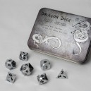 Set 7 dadi metallo (Metal Dice Set - Silver) - 91739