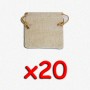 BUNDLE Blackfire Flax Dice Bags 10x10 cm (sacchettino per dadi, 20 pezzi)