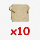 BUNDLE Blackfire Flax Dice Bags 12x12 cm (sacchettino per dadi, 10 pezzi)