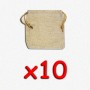 BUNDLE Blackfire Flax Dice Bags 12x12 cm (sacchettino per dadi, 10 pezzi)