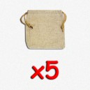 BUNDLE Blackfire Flax Dice Bags 12x12 cm (sacchettino per dadi, 5 pezzi)