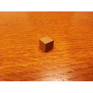 Cubetto 8mm Marrone chiaro (25 pezzi)