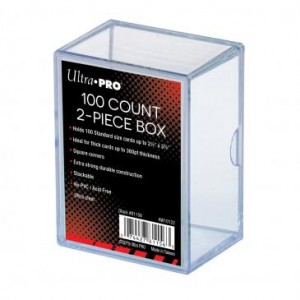 UltraPro - Scatolina portacarte - 100 carte 2 pezzi (Plastic Box 2-piece) ULT81156