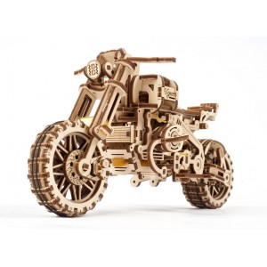 Scrambler UGR-10 with Sidecar - Puzzle dinamico 3D Ugears 70137 Scrambler UGR-10 with Sidecar - Puzzle dinamico 3D Ugears 70137