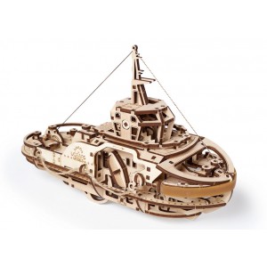 Tugboat - Puzzle dinamico 3D Ugears 70078 Tugboat - Puzzle dinamico 3D Ugears 70078