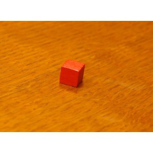 Cubetto 10mm Rosso (10 pezzi)