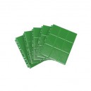 Foglio 9 taschine Verde (taglio laterale) - Sideloading 18-Pocket Page