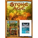 SAFEBUNDLE Stone Age ITA + espansione Mit Stil zum Ziel DEU/ITA +  100 bustine protettive trasparenti