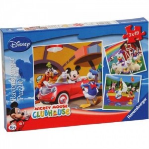 Puzzle 3x49 Mickey Mouse Clubhouse Tutti amano Topolino Art.092475 Puzzle 3x49 Mickey Mouse Clubhouse Tutti amano Topolino Art.092475
