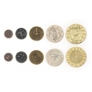 Monete Mostri Mitologici in metallo (Metal Coins Mythological Monsters)