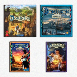 BUNDLE Dominion ITA: gioco base + Cornucopia + Seaside + Alchimia