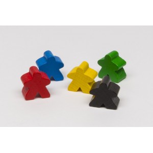 Meeple Carcassonne Rosso