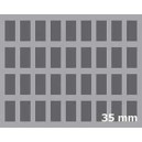 Elemento Medio in spugna 36 spazi fanteria con fondo - 35mm FELS035BO