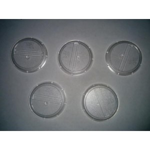 Basetta in plastica trasparente 40 mm (5)