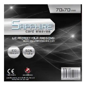 70X70 mm bustine trasparenti Sapphire (100 bustine) (Black)