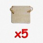 BUNDLE Blackfire Flax Dice Bags 10x10 cm (sacchettino per dadi, 5 pezzi)