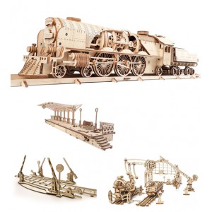 UGEARS V-EXPRESS TRAIN BUNDLE UGEARS V-EXPRESS TRAIN BUNDLE