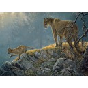 Cougar and Kits - Cobble Hill Puzzle 350 Pz.