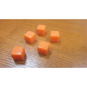 Dado d6 16mm Vuoto (arancio)