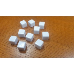 Dado d6 16mm Vuoto (bianco)