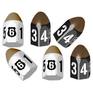 6 Pack Bullet Dice: Tiny Epic Crimes