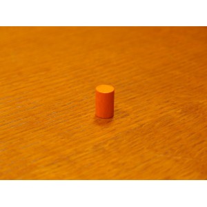 Token cilindrico 10x15 mm arancio