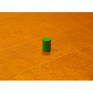 Token cilindrico 10x15 mm verde