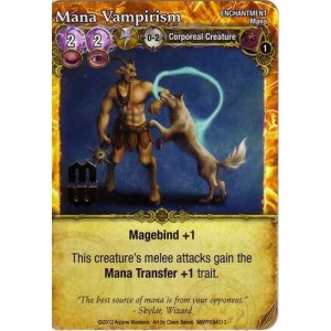 Mana Vampirism Promo Card: Mage Wars